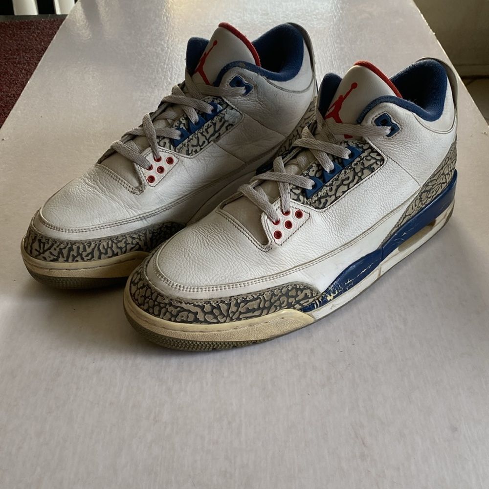 JORDAN 3 Retro OG Mid True Blue Men’s Shoes 2016 # 854263-106 Size 12 - Picture 2 of 10